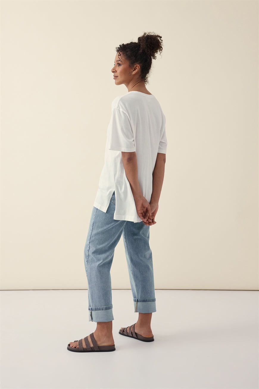 Longline Step Hem Tee