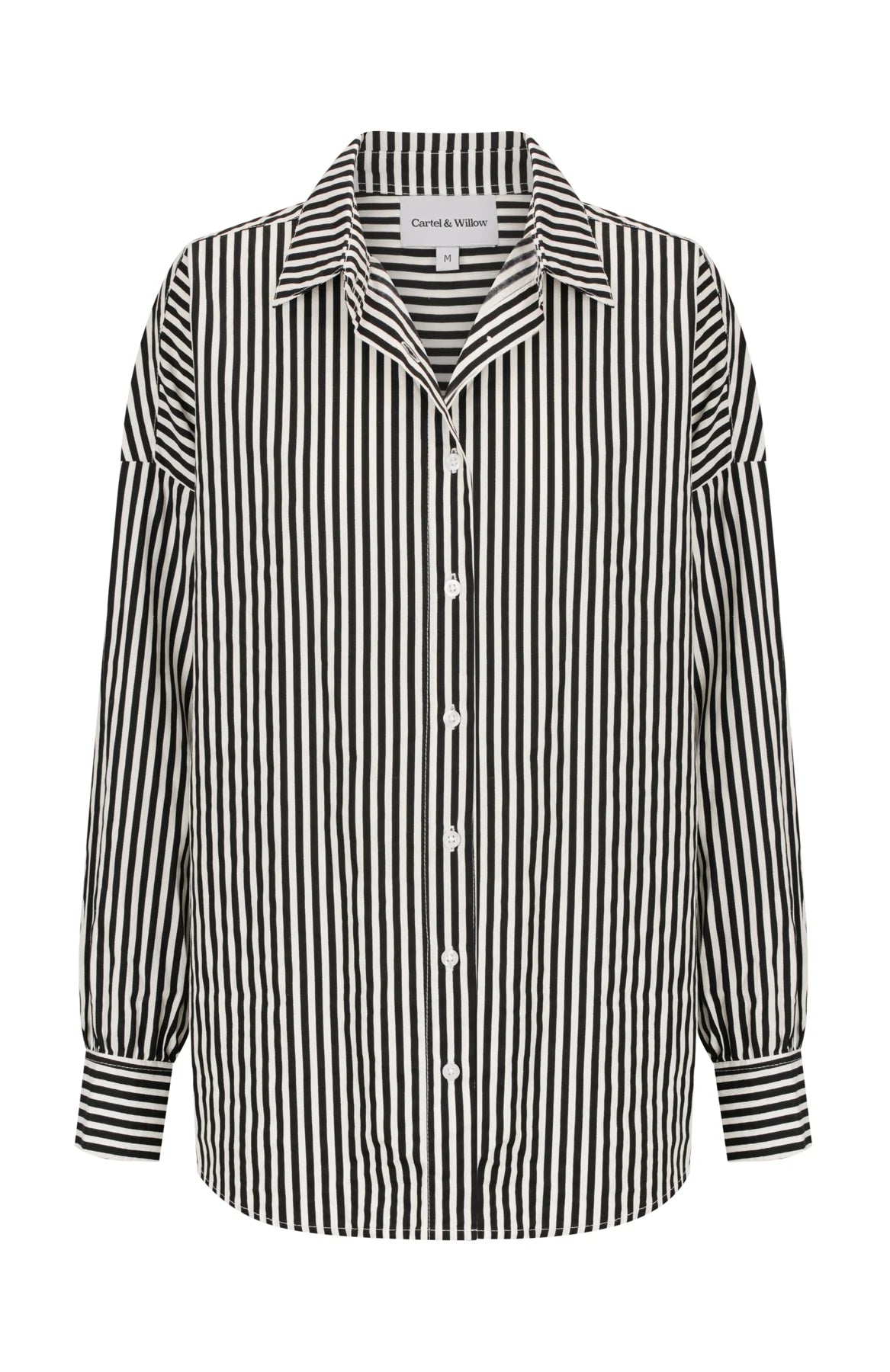 Tammy Shirt -Black White Stripe